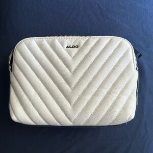 Aldo Quilted Ivory/White Pouch